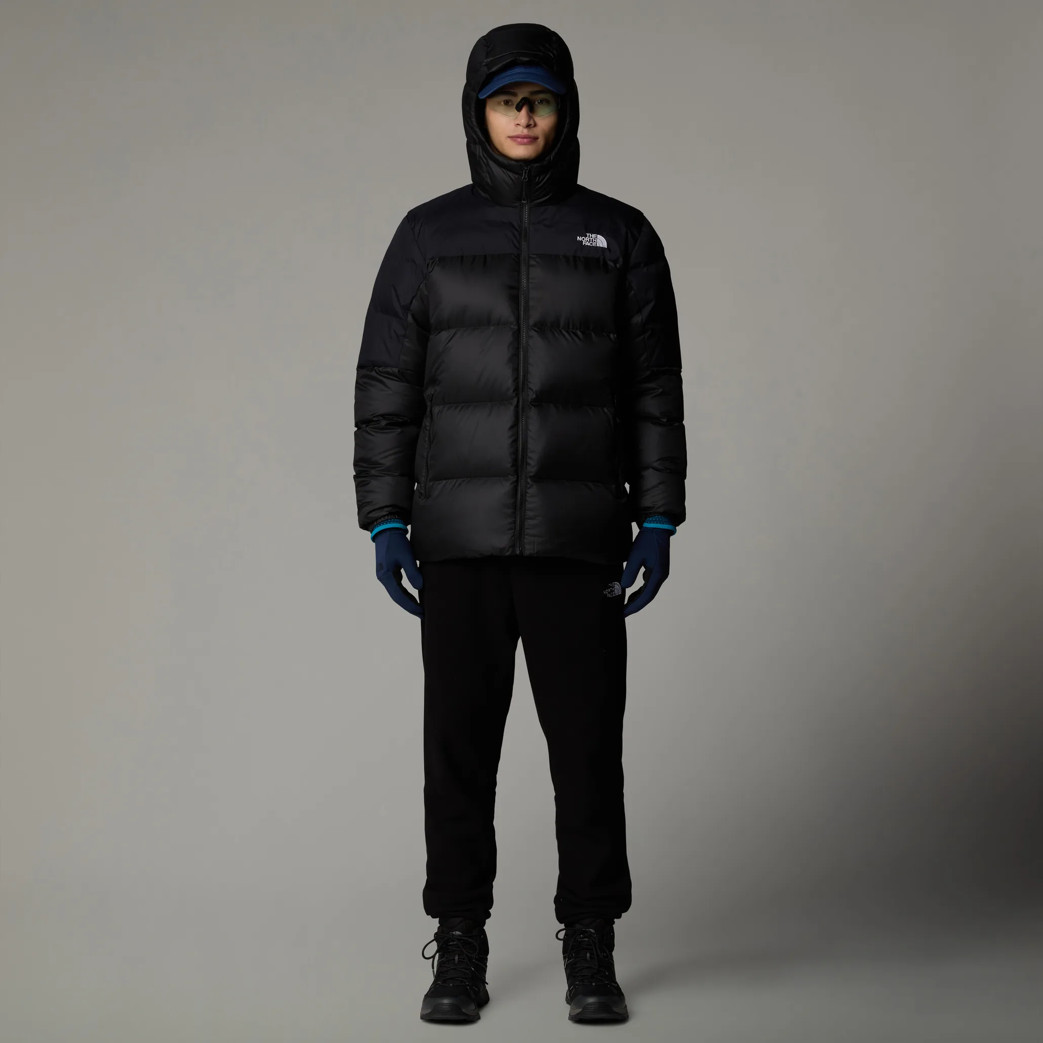 The North Face Men's Diablo Down Hoodie TNF Black Heather/TNF Black