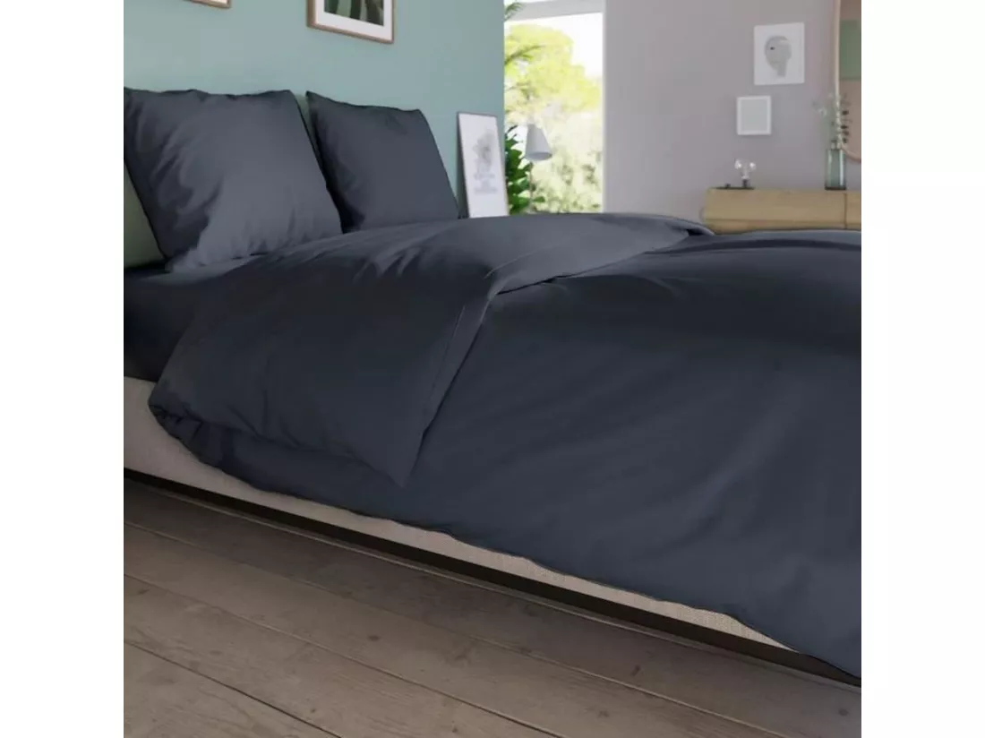 Housse de couette - 140 x 200 cm - Coton - Antibactérien