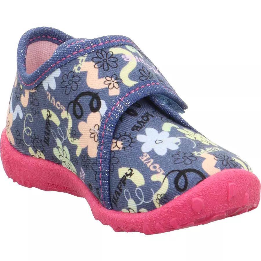 superfit Hausschuh Spotty blau (mittel)