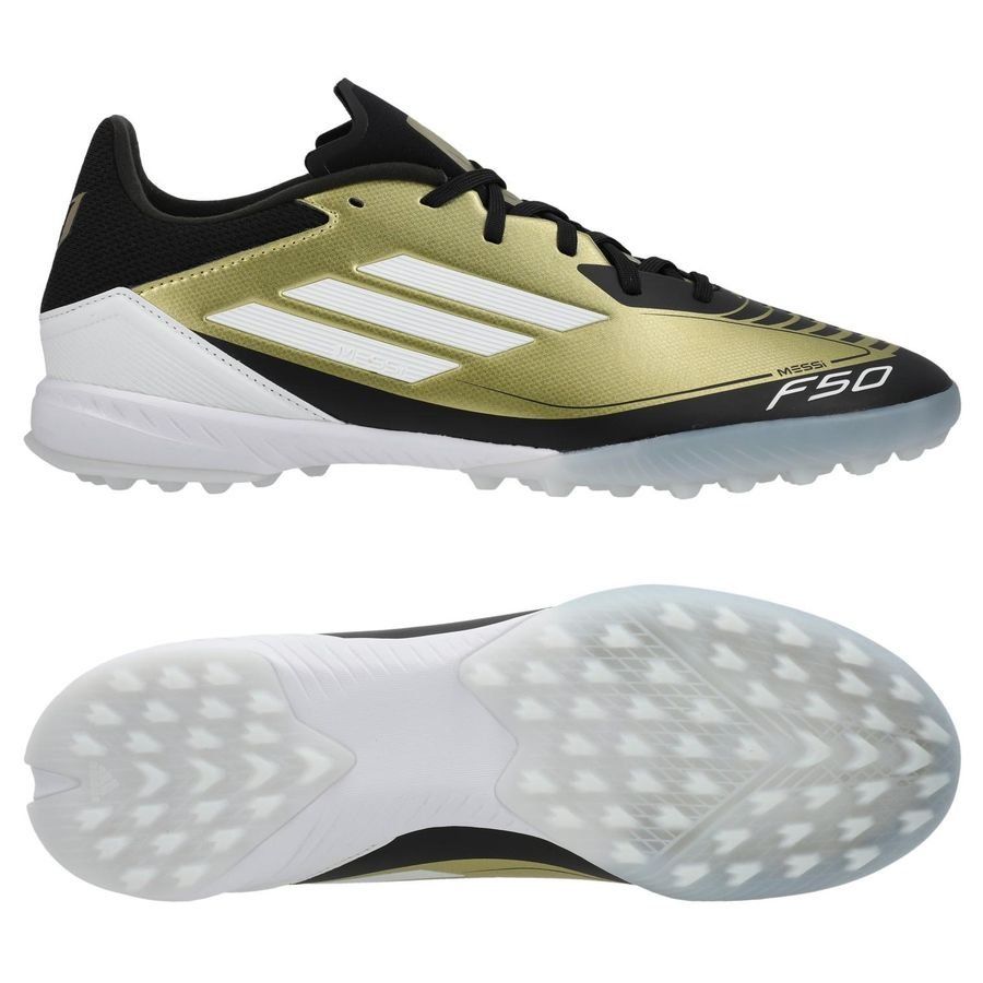 adidas F50 Messi League TF Triunfo Dorado - Doré/Blanc/Noir