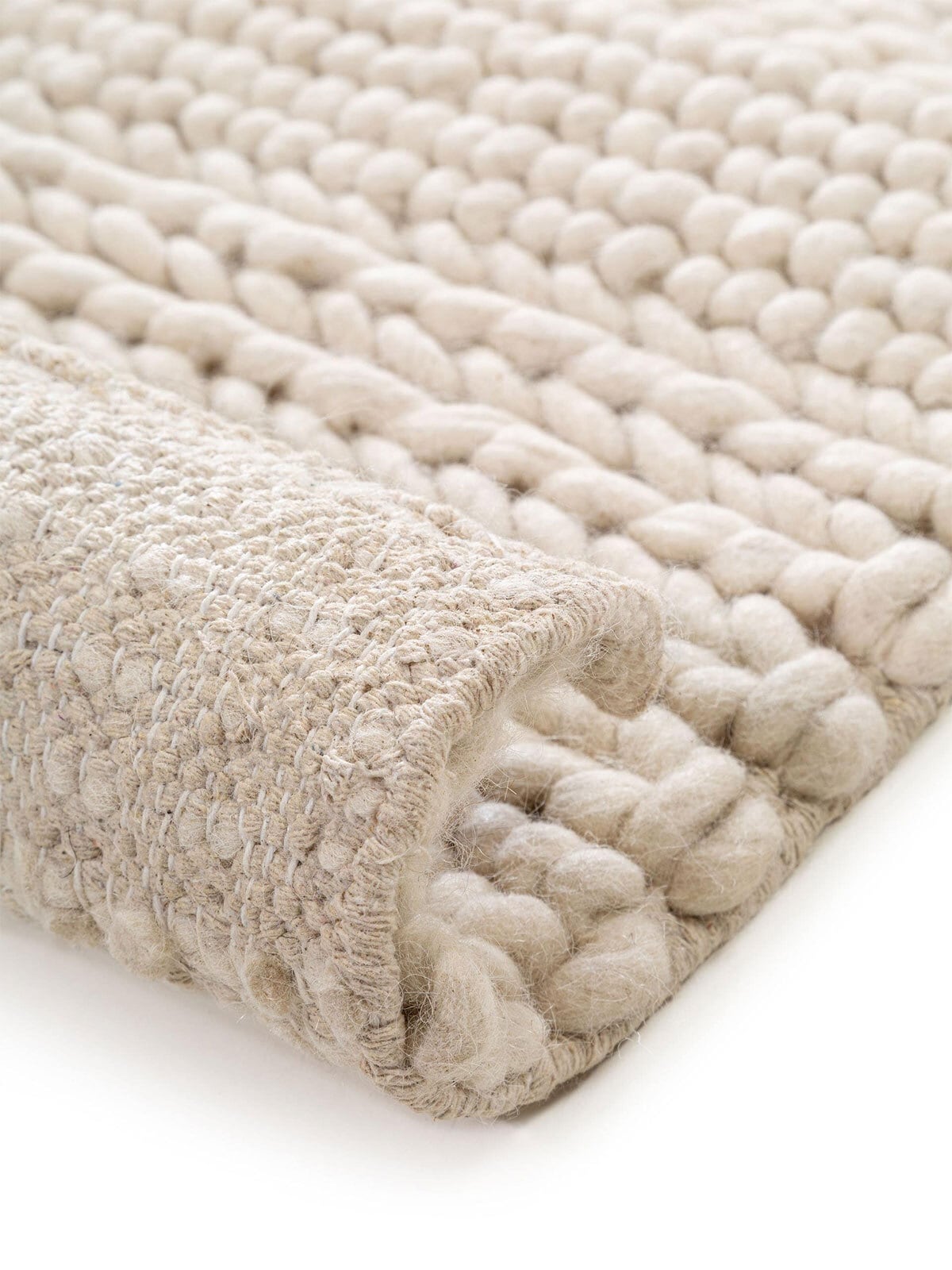 benuta pure Wollteppich ALVA 80 x 150 cm cream