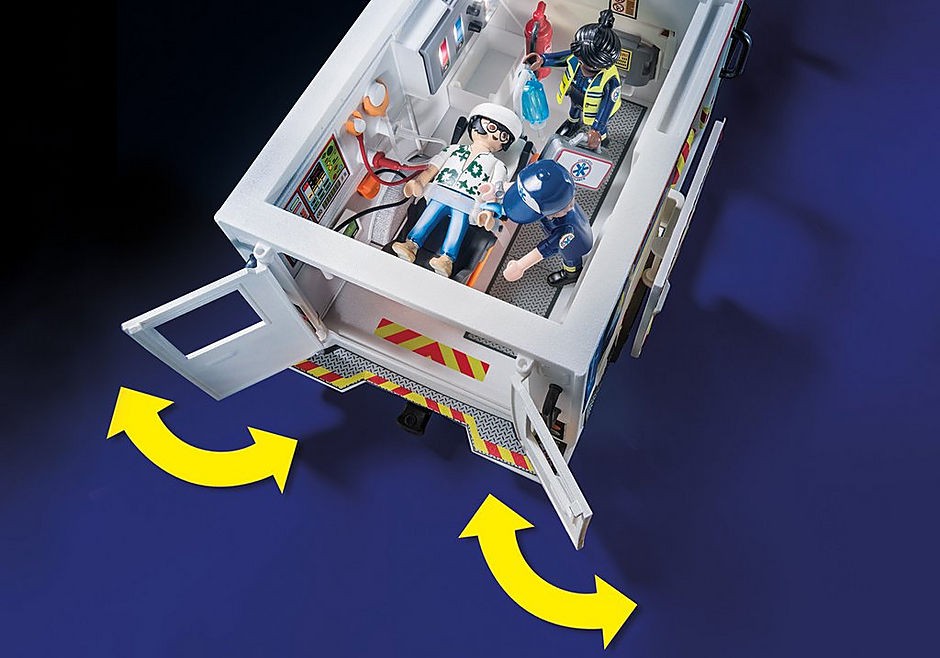 Playmobil - Amerikansk ambulance med lys og lyd (70936)