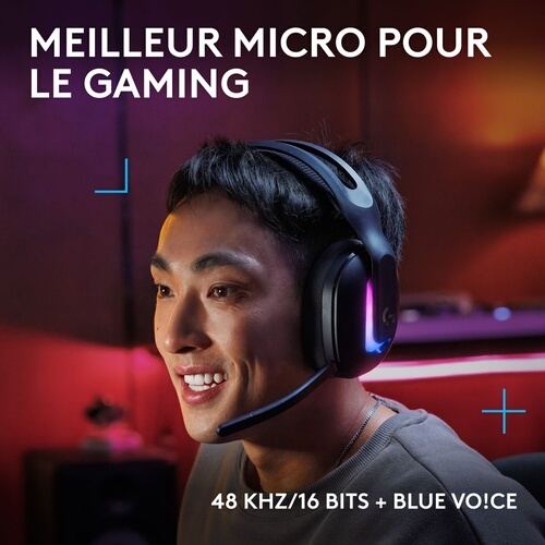 Casque PC Logitech G522 LIGHTSPEED gaming sans fil - Noir