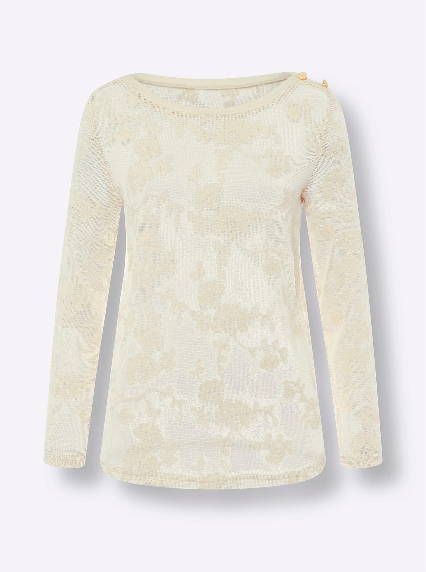 heine Langarmshirt »Spitzenshirt«, 1 Stk.