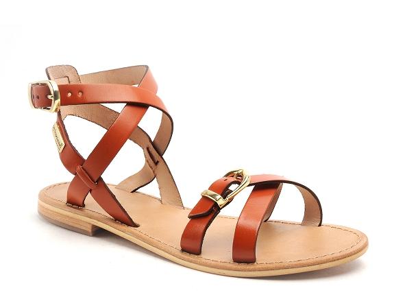 Les tropeziennes nu pieds plats femme hepana f orange