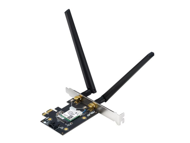 ASUS WLAN-AX PCIe Adapter PCE-BE6500 WiFi 7 PCI-E Adapter  6GHz, 4096-QAM, Bluetooth 5.4, WPA3