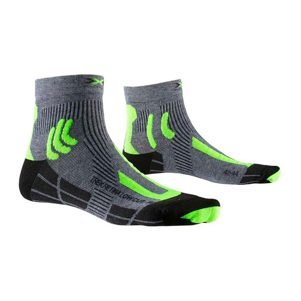 X-Socks TREK RETINA LOW CUT - Chaussettes gris/jaune