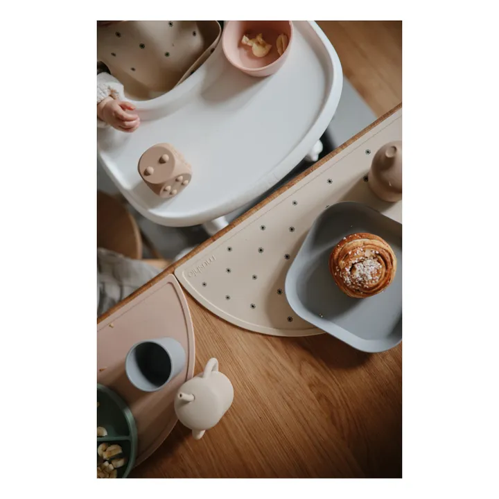 Mushie Set de table en silicone | Beige