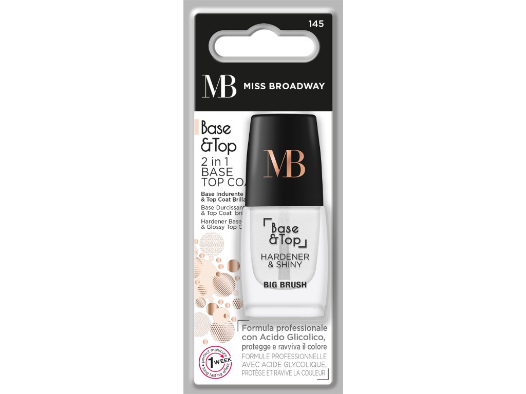 VERNIZ MB MILANO UNHAS TRANSPARENTE 2 EM 1UN