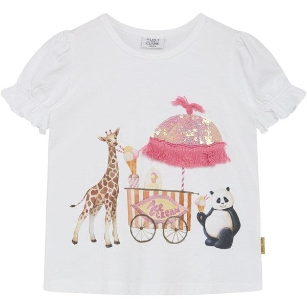 Køb Hust & Claire Mini White Ayla T-shirt