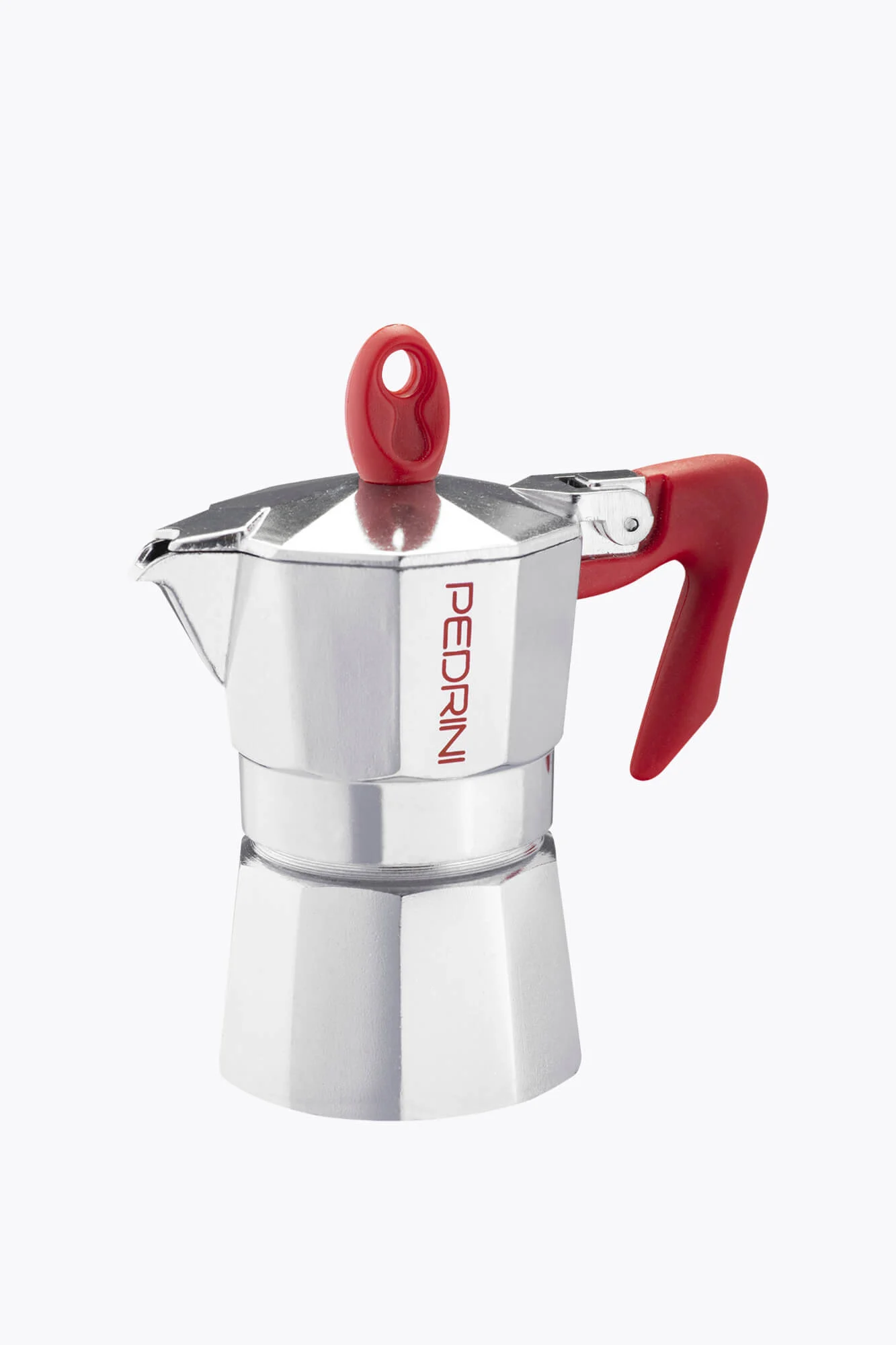 Pedrini Kaffeekocher poliert aus Aluminium
