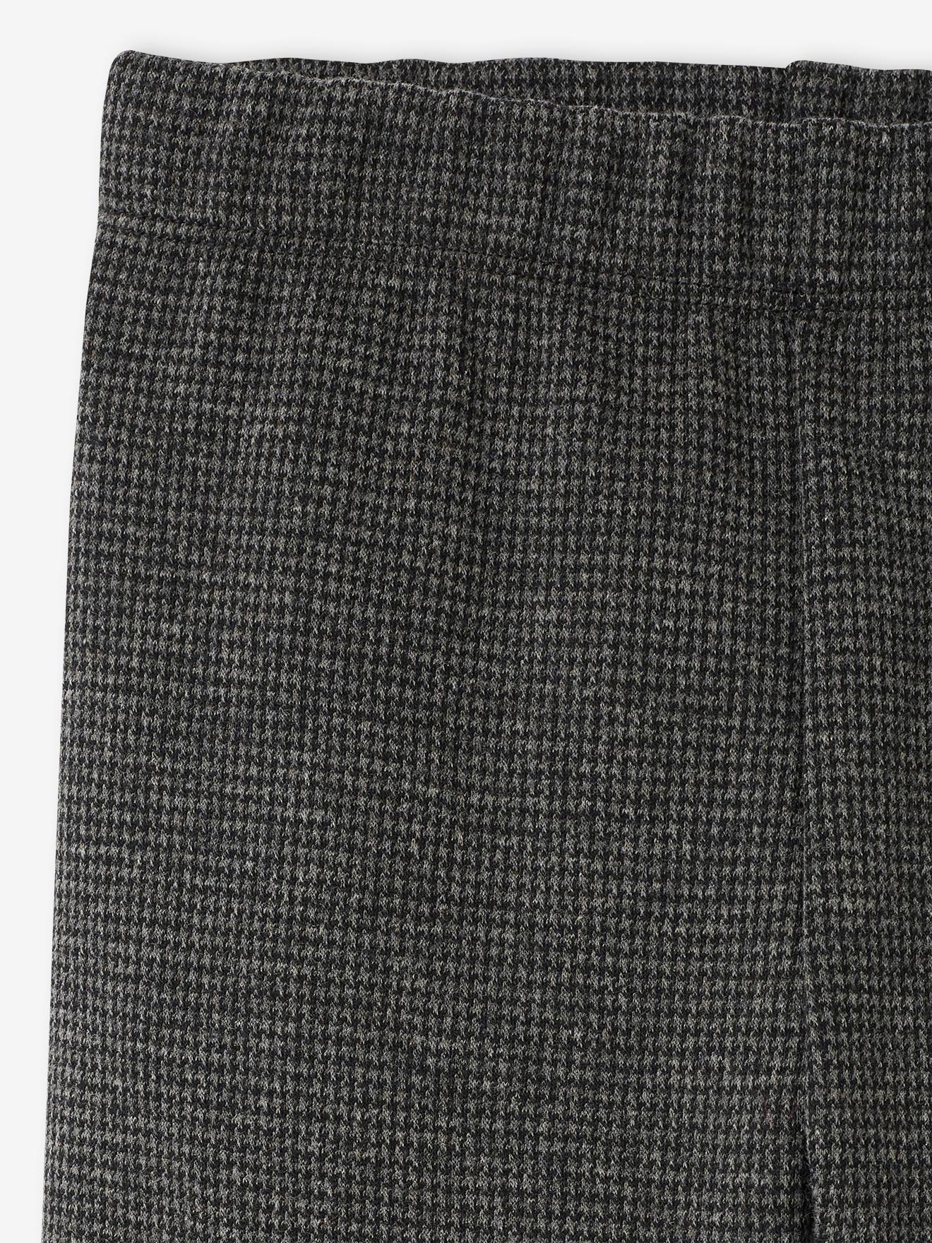 Leggings xadrez para meninas, xadrez cinza