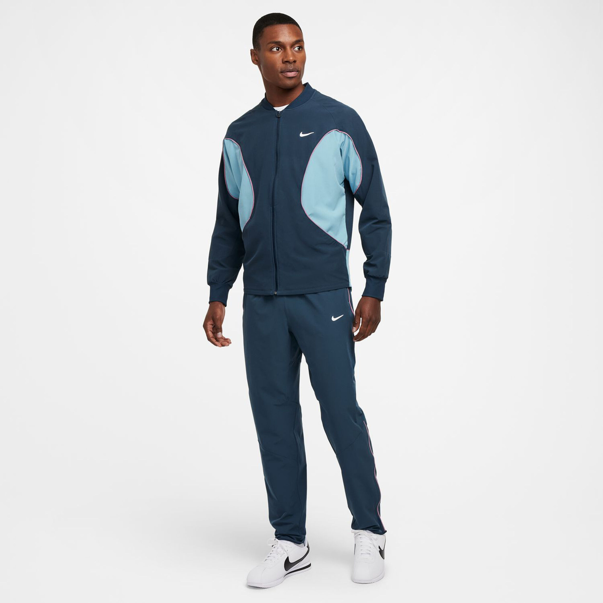 Nike Court Dri-Fit Advantage Veste De Survêtement Hommes - Bleu Foncé , Bleu Clair