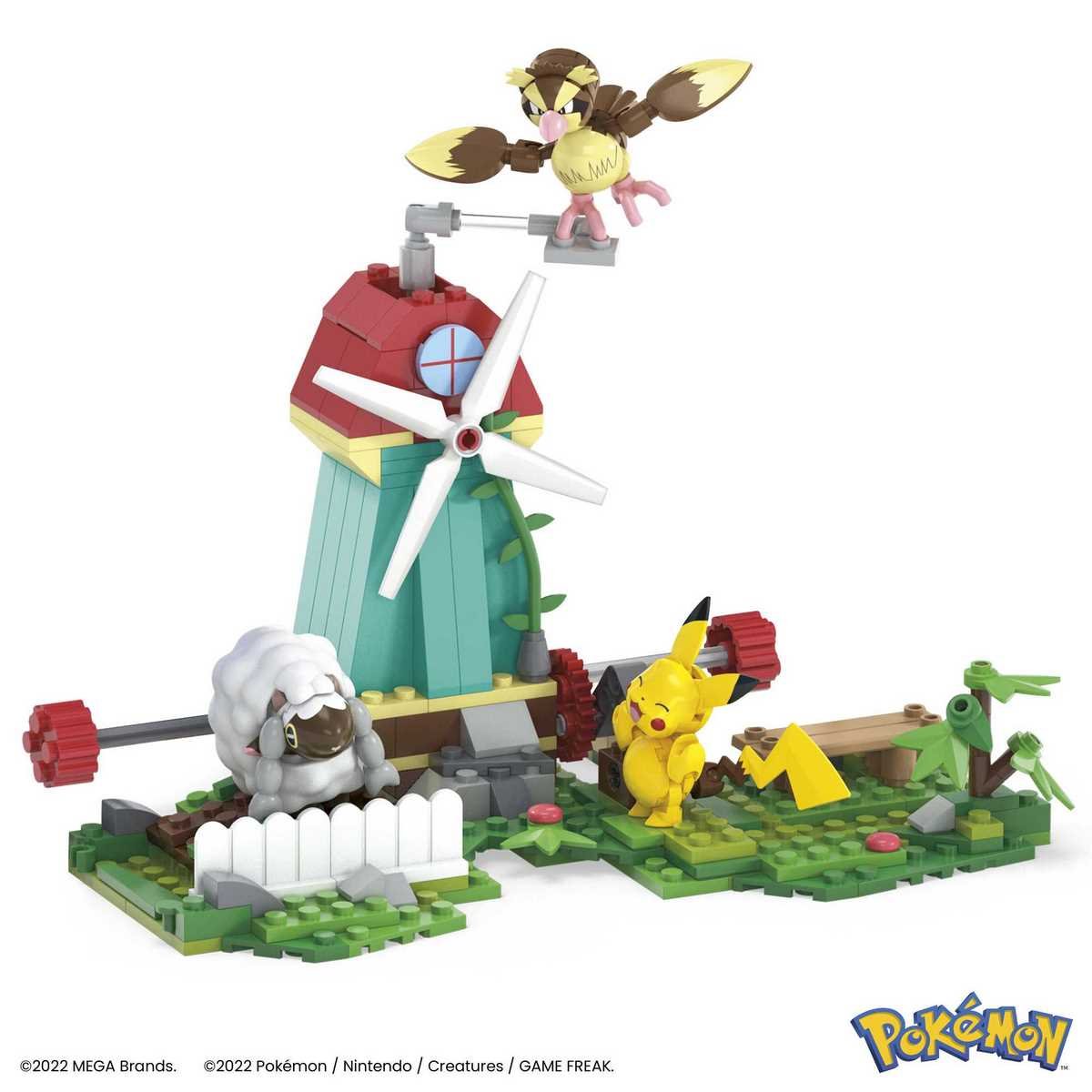 Pikachu, Roocoule et Moumouton - Moulin à la campagne
