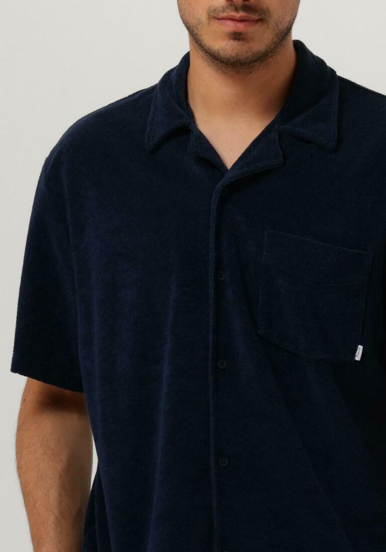 WOODBIRD donkerblauwe woodbird polo mays towel shirt