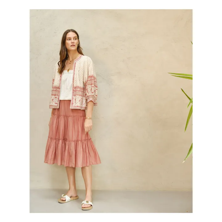 M.A.B.E. Veste Imprimée Ode | Rose poudré