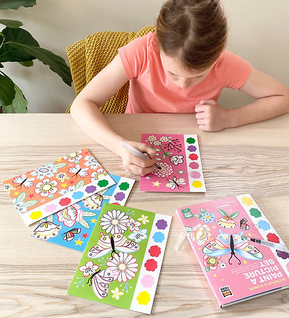 Tiger Tribe Farves?t - Paint A Picture Set - Butterflies & Flowe