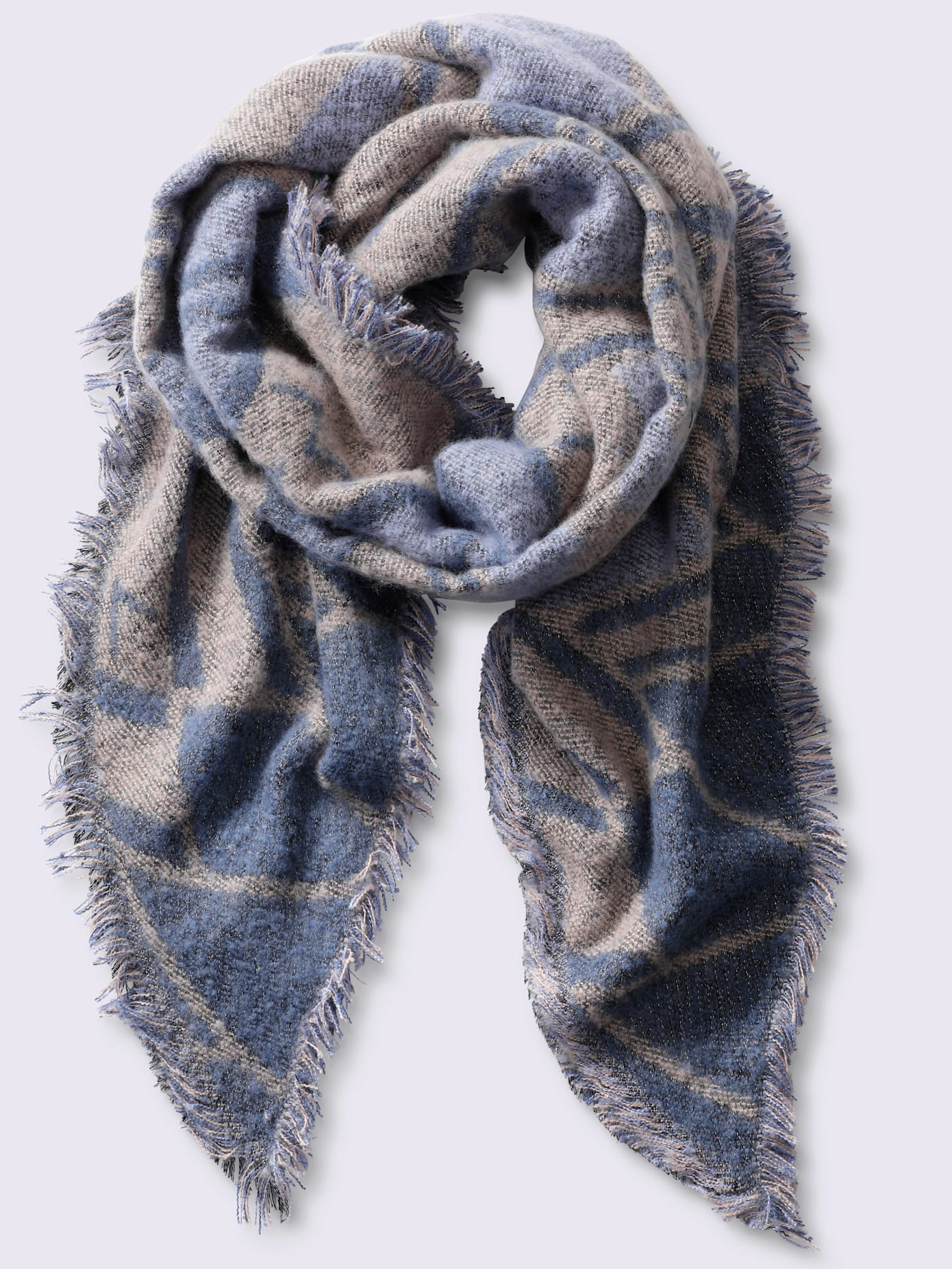 Écharpe motif asymétrique
