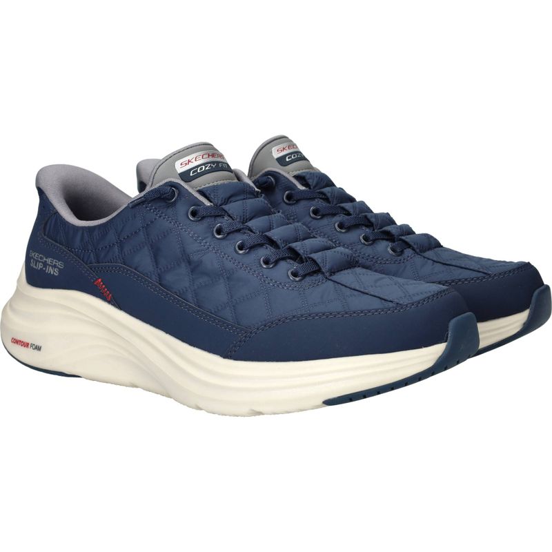 Skechers Slip-Ins Contour Foam Cozy Fit Instappers Blauw Heren
