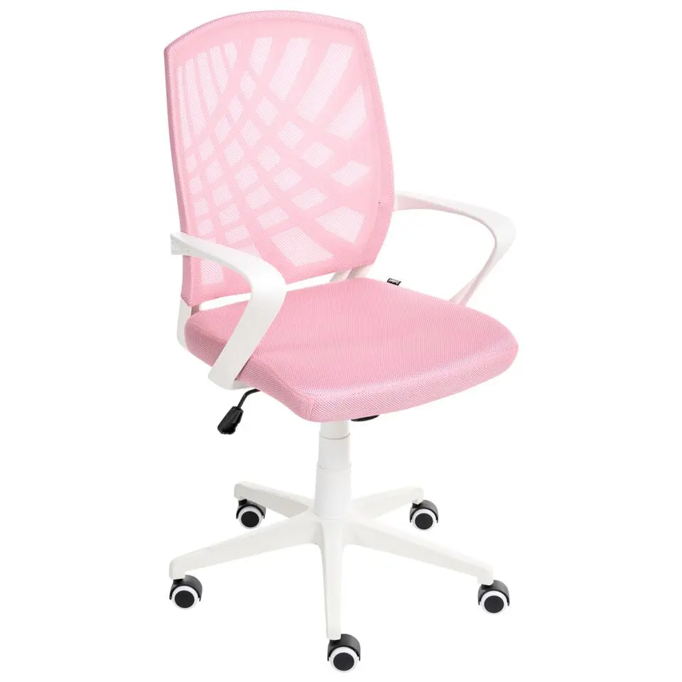 BONNY - Bureaustoel - Roze - Polyester