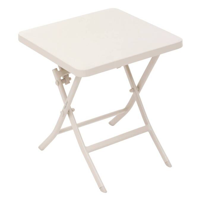 Table d'appoint de jardin carré GREENSBORO Argile