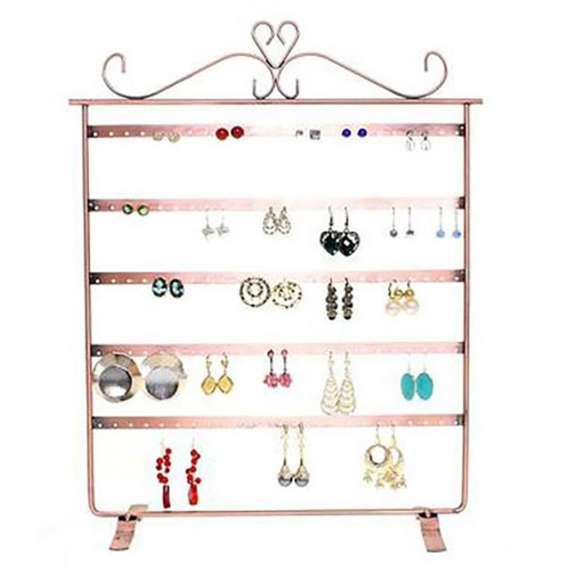 Porte bijoux présentoir boucles d'oreilles cadre (60 paires) Cuivre