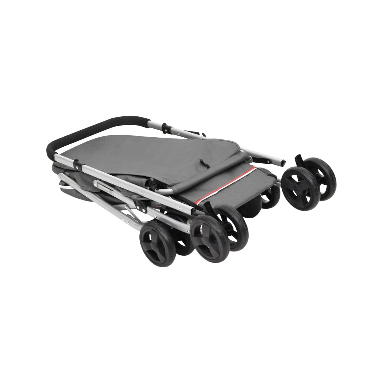 VidaXL Hundewagen 100x49x96 cm (L x B x H) grau