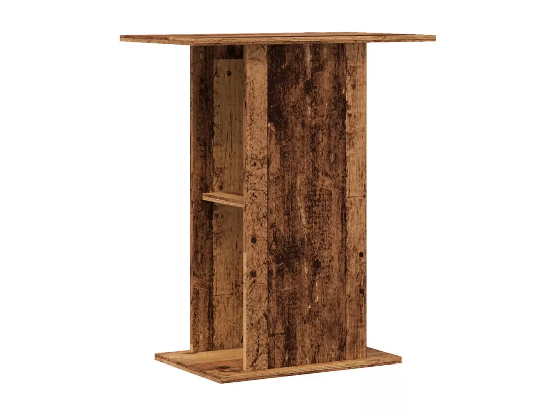 Support d'aquarium vieux bois 36x60,5x72,5 cm bois d'ingénierie