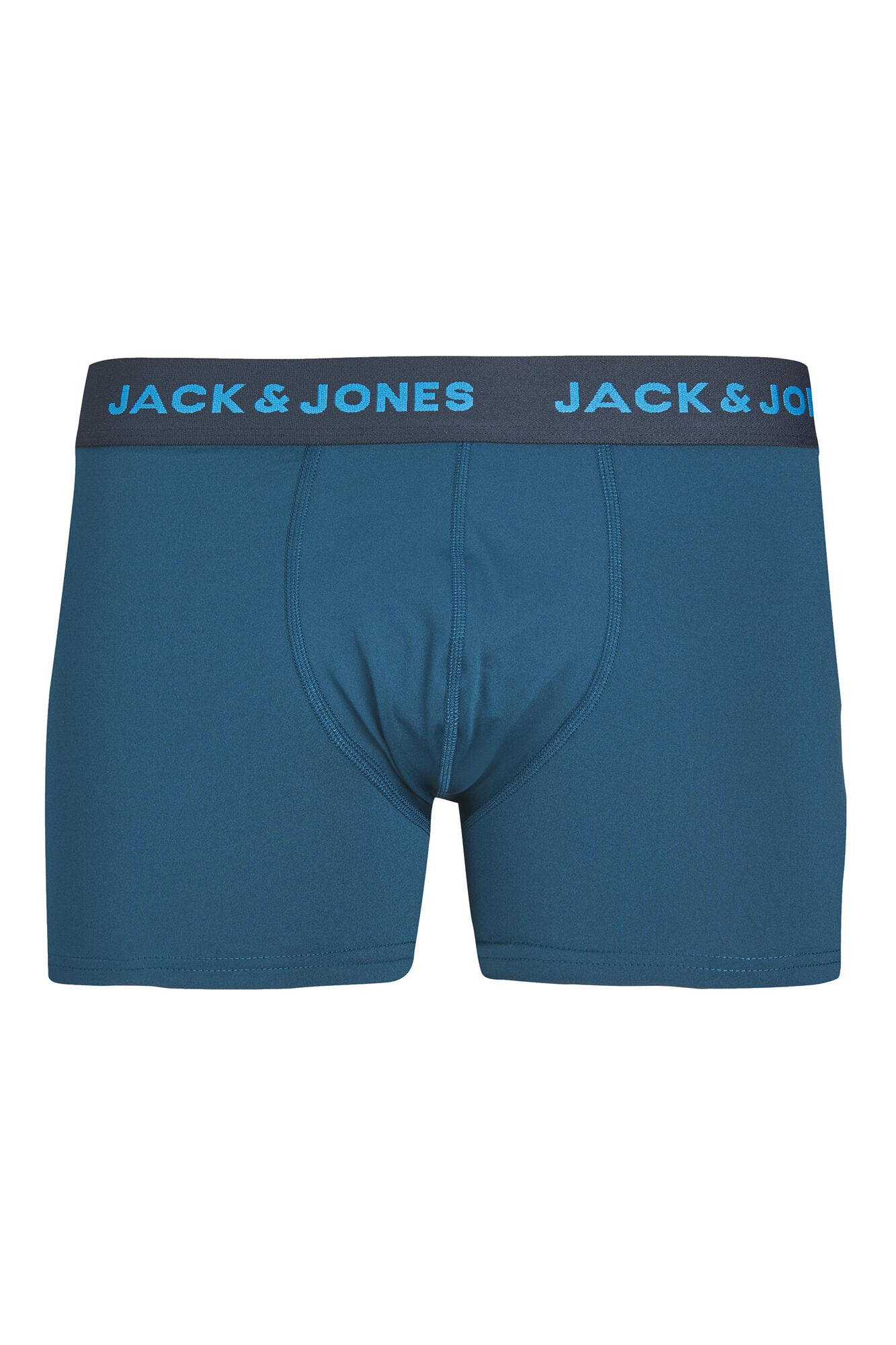 Conjunto de 3 cuecas boxer de algodão combinando.