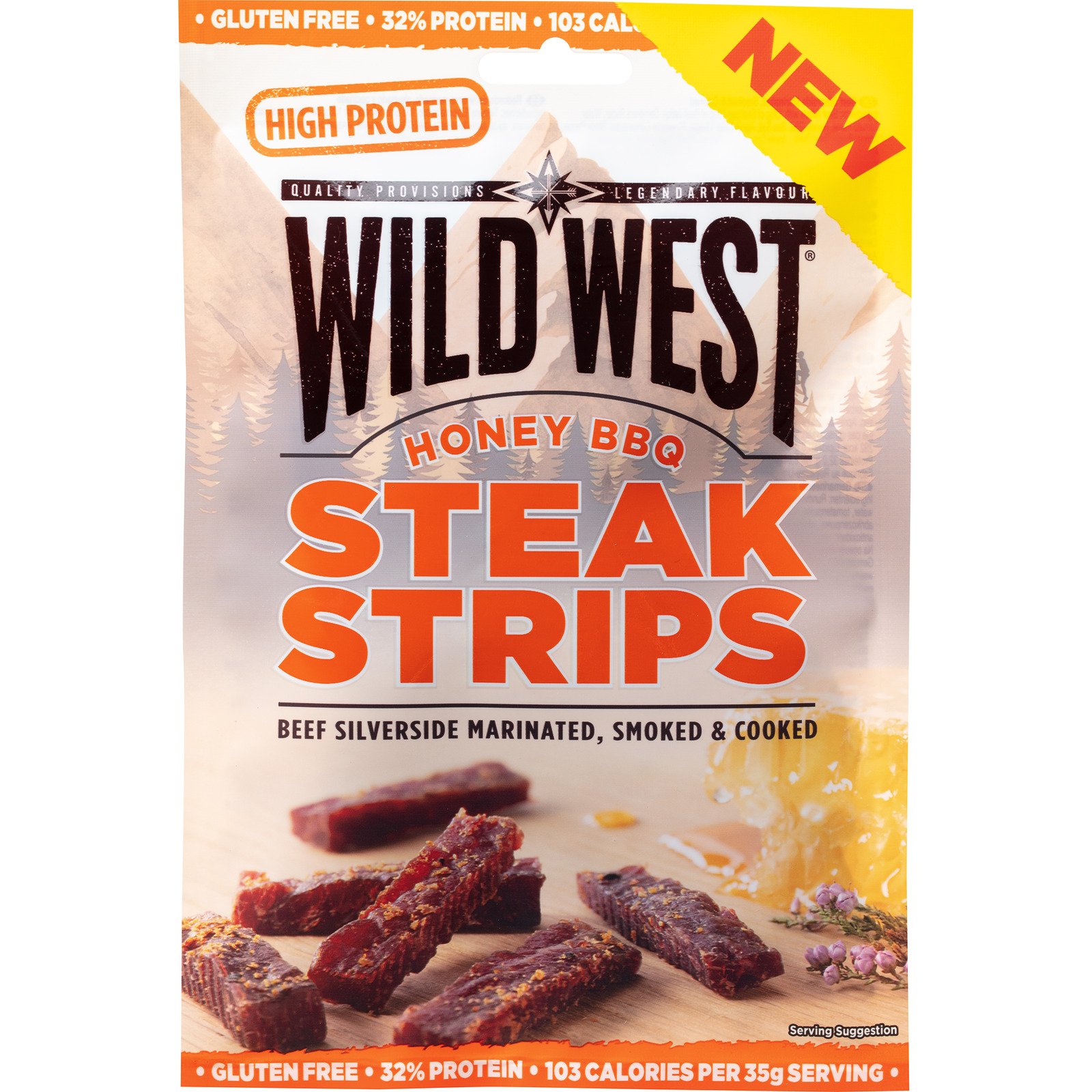 Wild West Steak Strips Honey BBQ 60 g