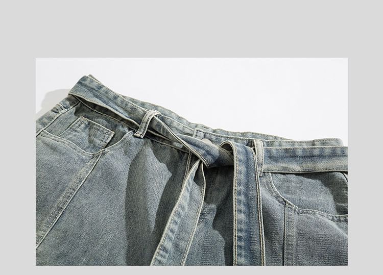 Yelmenor - Mid Rise Washed Denim Shorts
