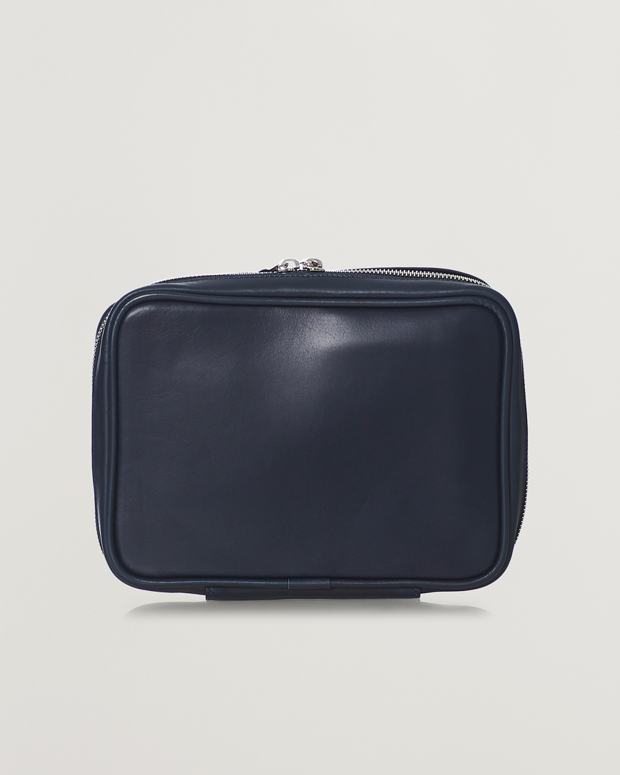 John Lobb Shoe Care Travel Case Navy