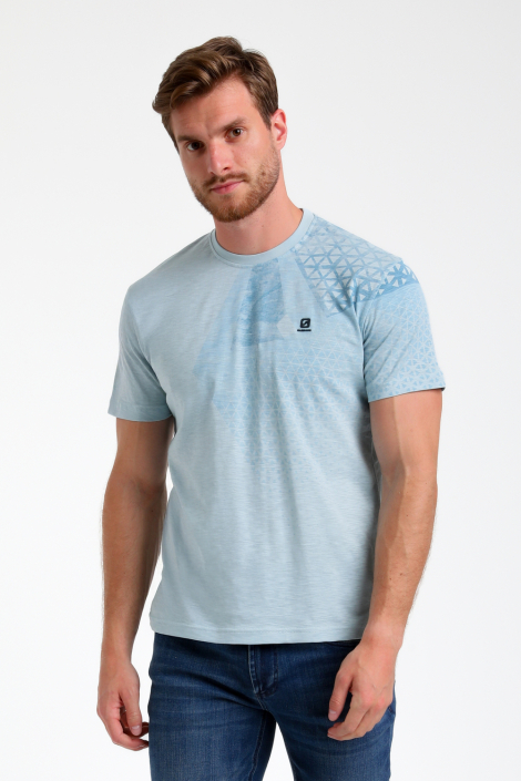 Gabbiano blauwe heren t-shirt