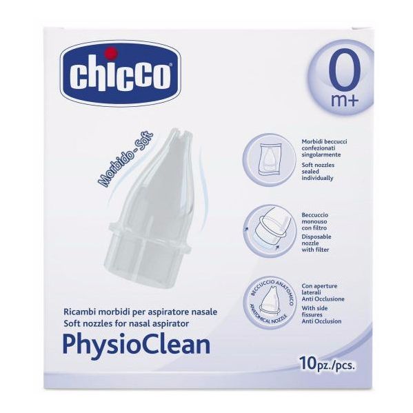 Chicco Physioclean Aspirador Nasal Recargas 10 Unidades