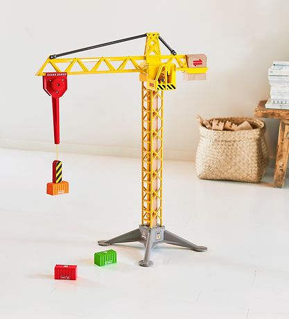 BRIO Byggekran m. Licht - 5 Teile - Gelb 33835