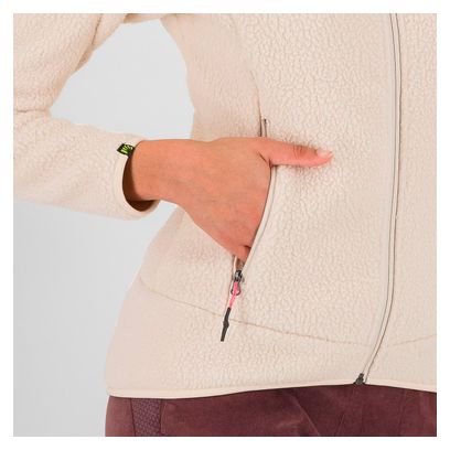 Polaire Karpos Moiazza Retro Hoodie Femme Beige