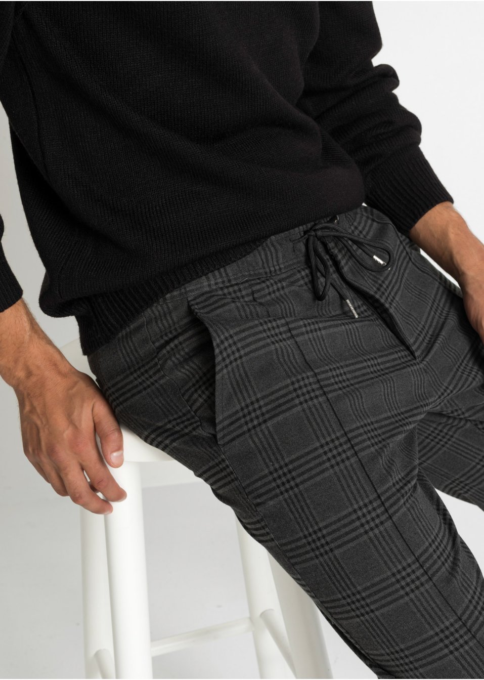 Pantalon chino taille extensible Regular Fit, Straight
