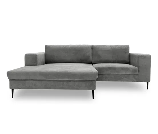 DOMO collection Ecksofa »Modica« aus Cord, links, grau