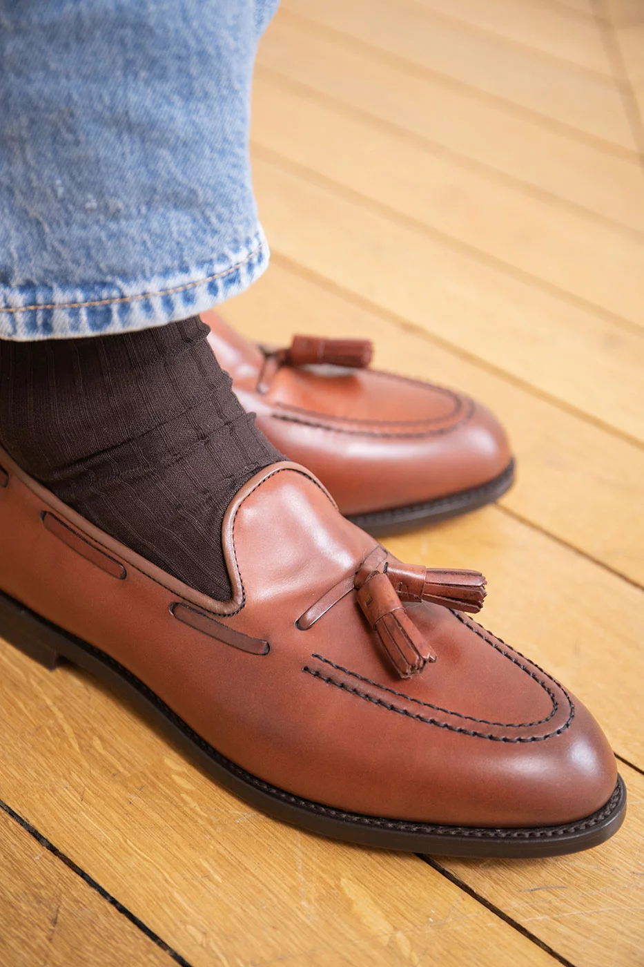 MOCASSIN CHELTENHAM II SPAZZOLATO MARRON