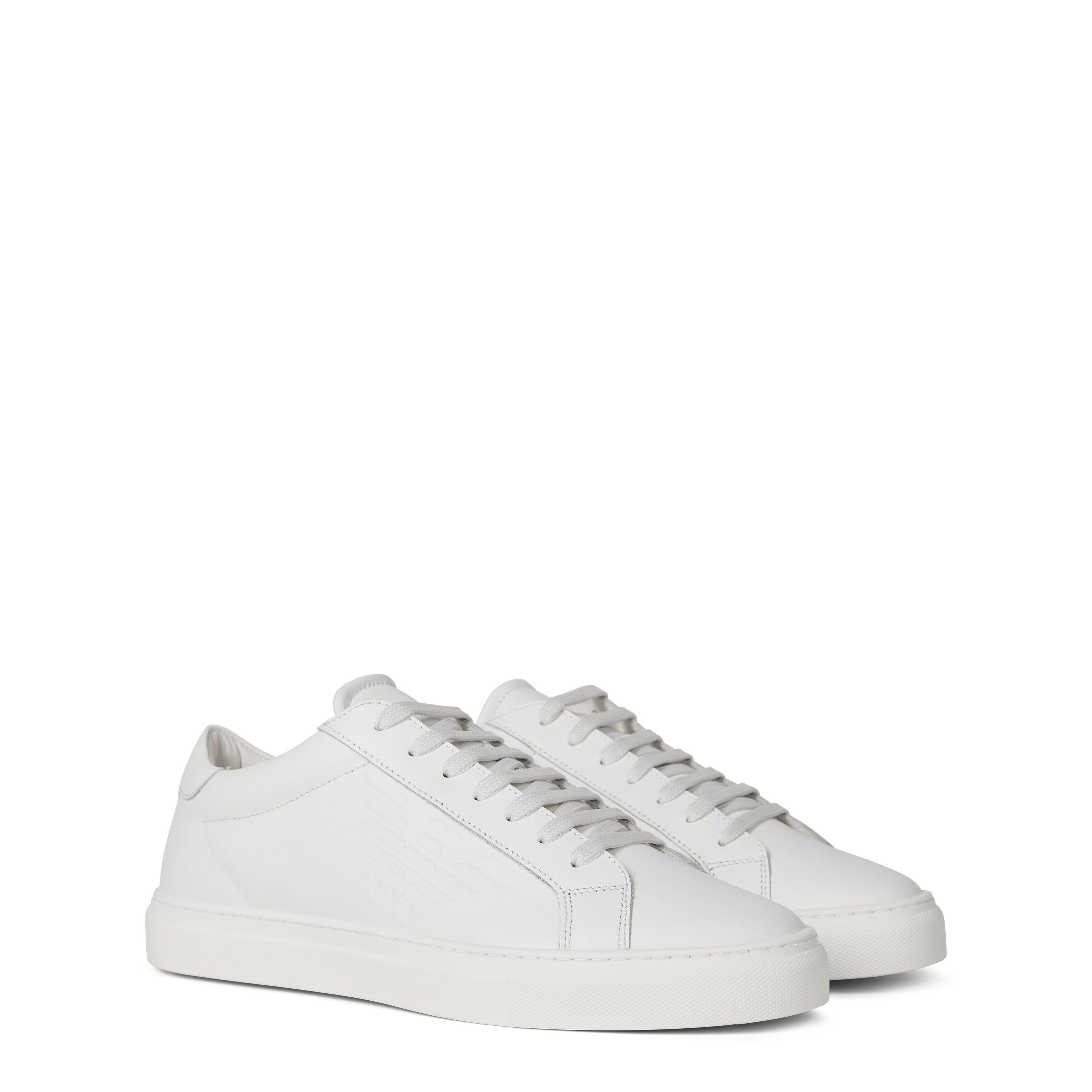 Emporio Armani Leather Trainers