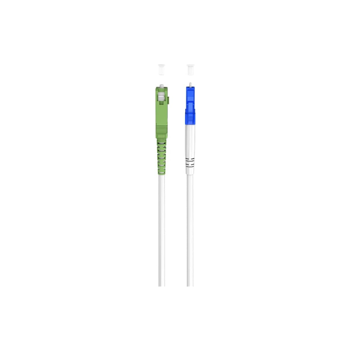 Goobay Fiberoptisk kabel (FTTH), Singlemode (OS2) Hvit, hvit (Simplex), 20 m