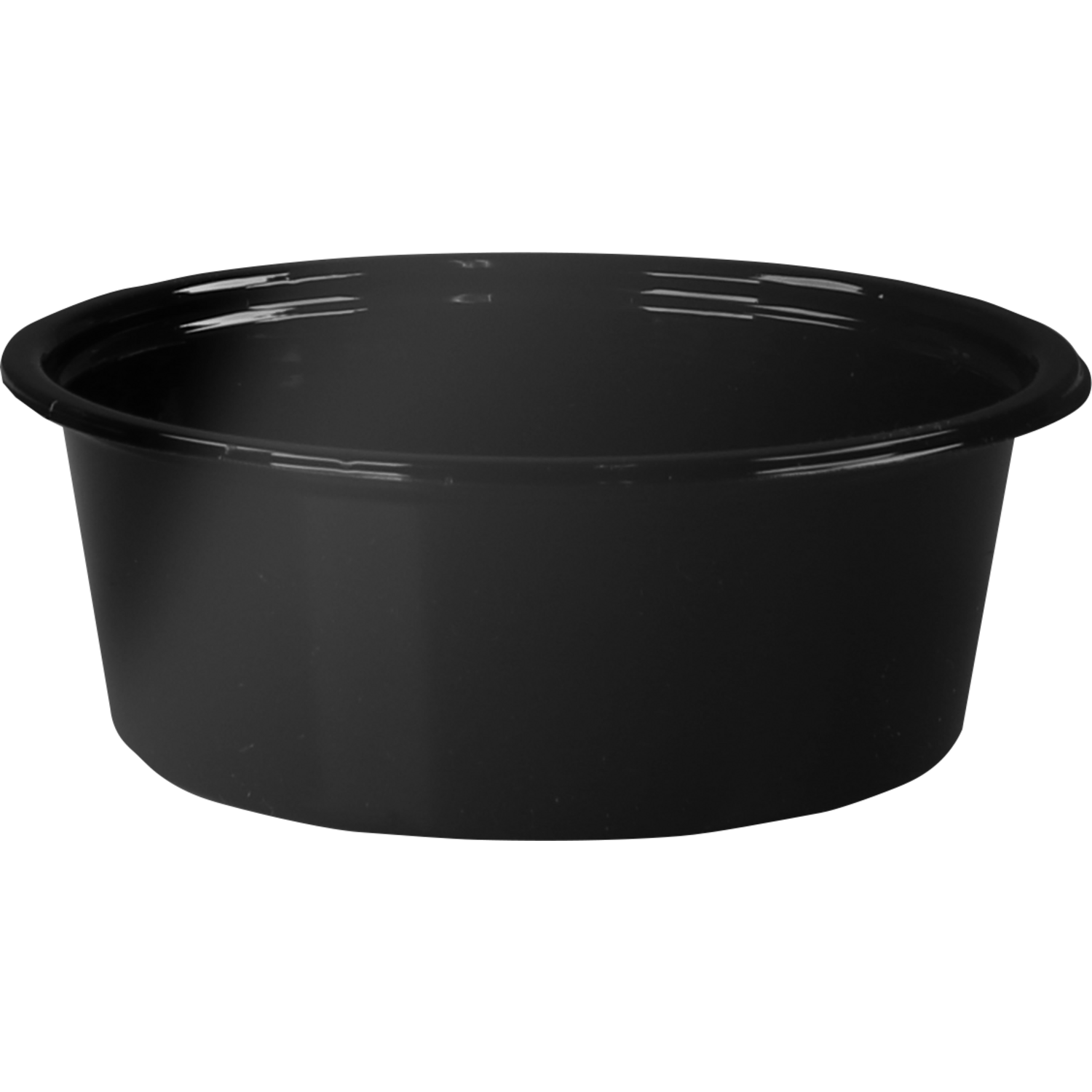 Cup, gerecycled PET, 80ml, Ø 75mm, zwart