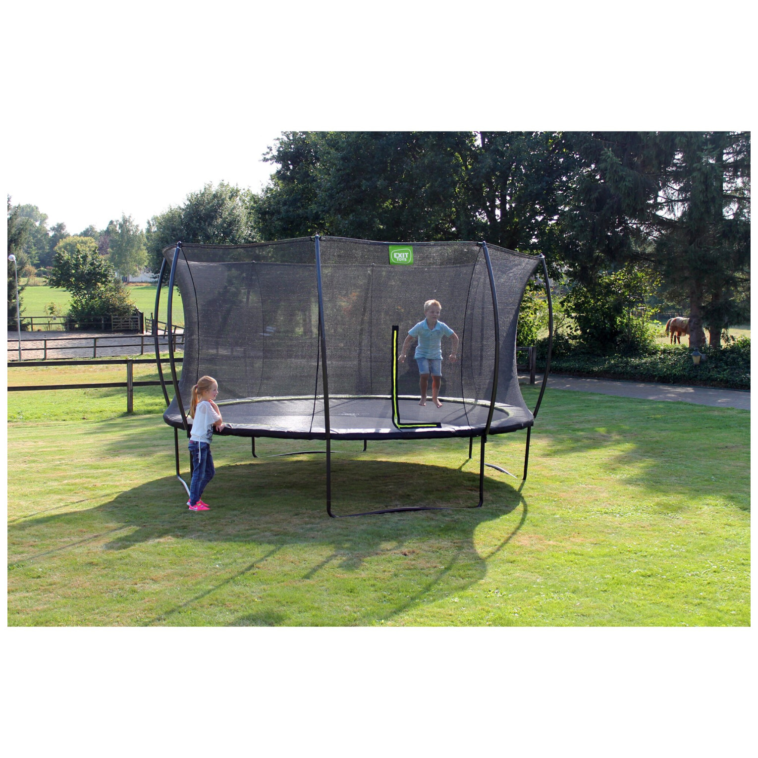 EXIT Silhouette trampoline ø427cm - zwart