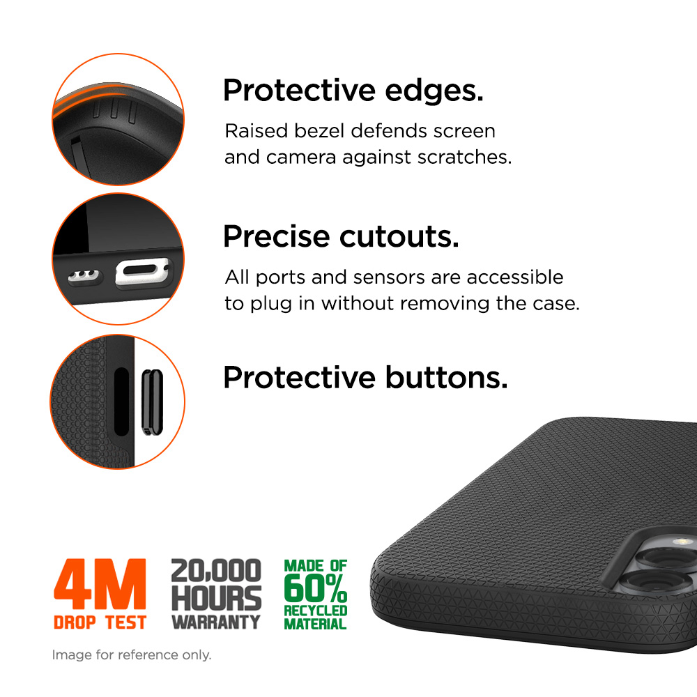 Samsung Galaxy S25 Edge North Case Premium Hybrid Schutzhülle MagSafe-Modul (EGCA00760) - Schwarz