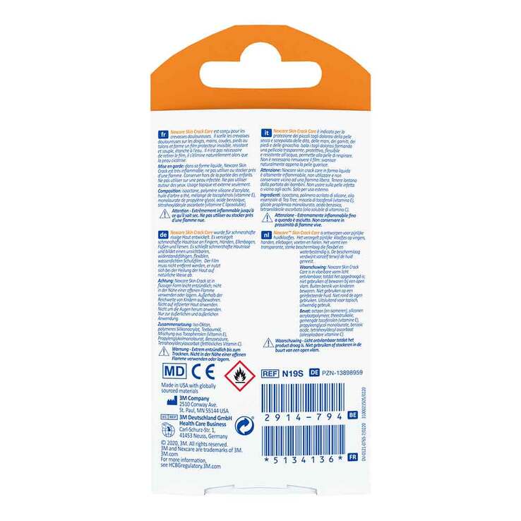 Nexcare Skin Crack Care Fläschchen mit Pinsel, 7 ml