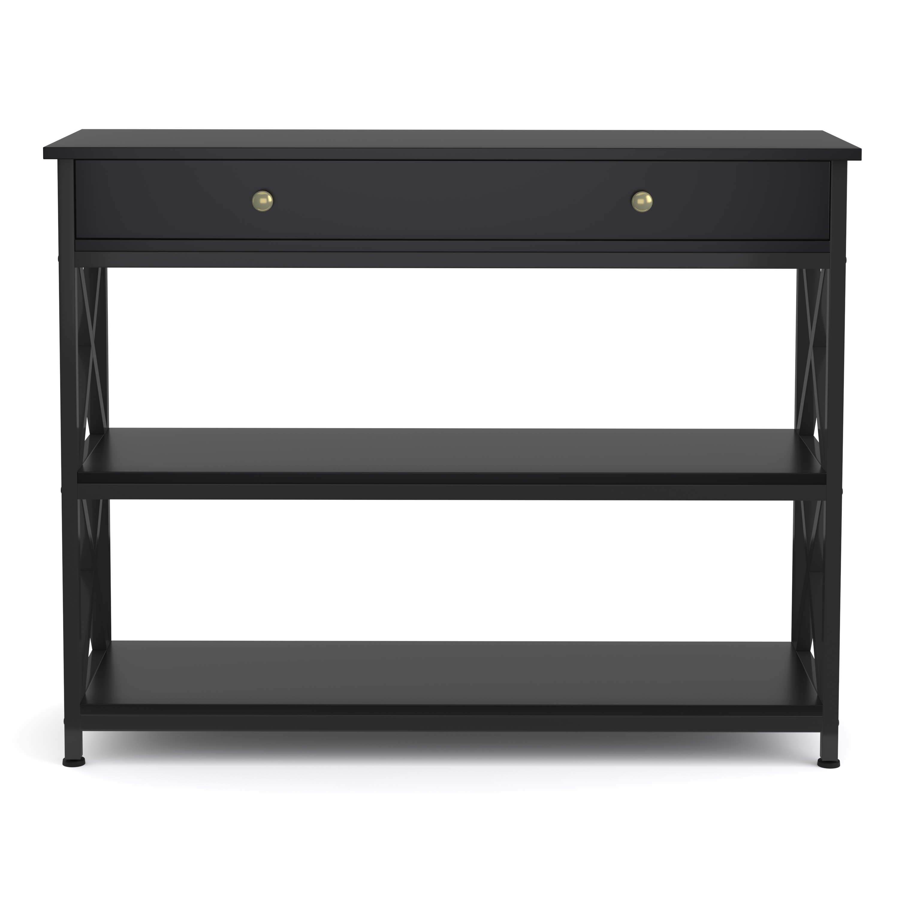 Konsolentisch EDMAR 100 x 80 cm schwarz