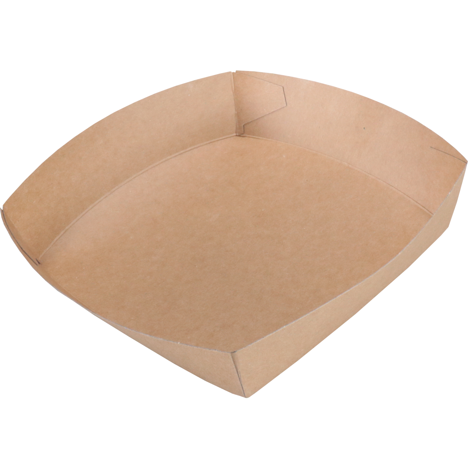 Bak, Karton, conisch bakje, 135x135x35mm, bruin