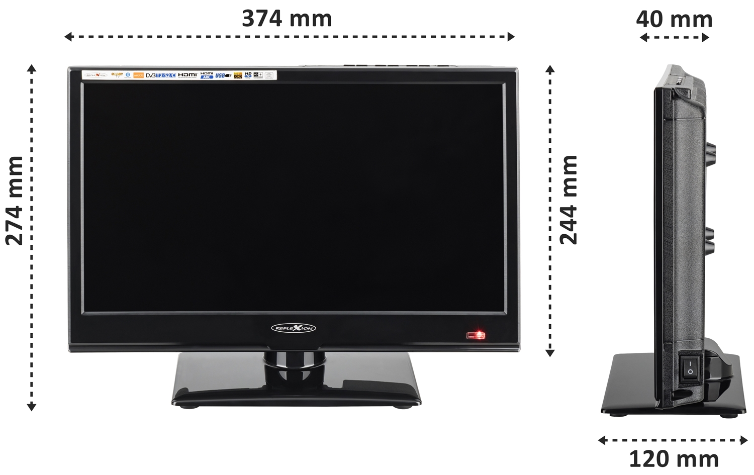 Reflexion LEDW16iBT Camping LED televisie