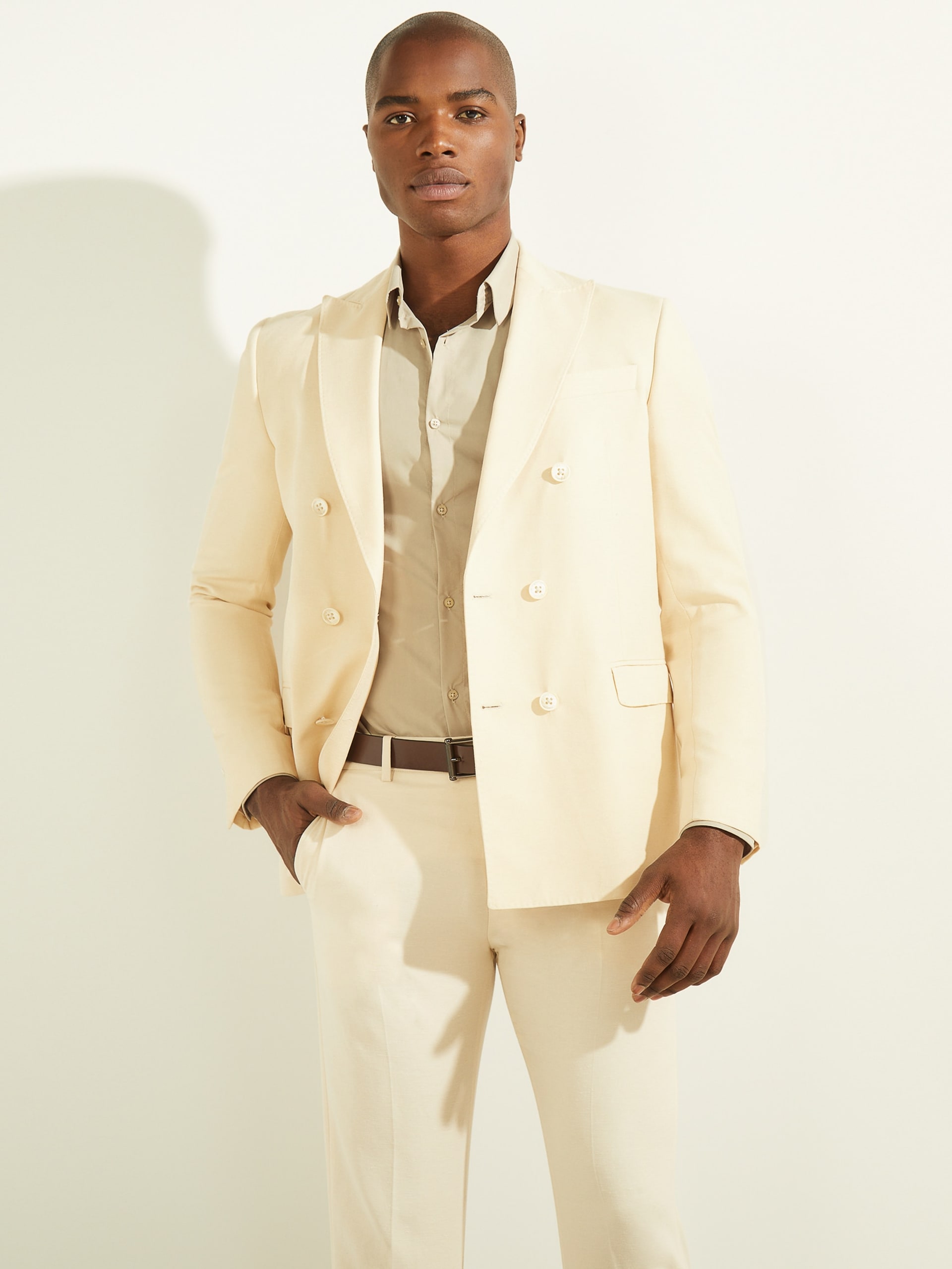 Blazer Eco de Abotoamento Duplo