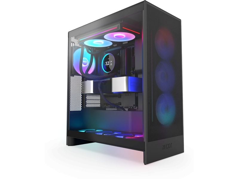 NZXT Wasserkühlung Kraken Elite 280 RGB Schwarz Wasserkühler für Intel und AMD Prozessorsockel mit LCD-Display und leuchtenden, leisen RGB-Lüftern